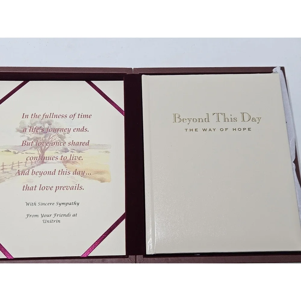 Beyond This Day: The Way Of Hope | Memorial Keepsake Book Wood Box for Storage